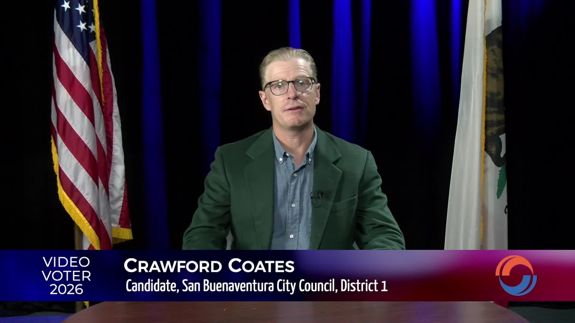 Video Voter 2026 - Crawford Coates, Candidate, District 1, Ventura City Council